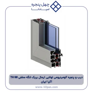 درب و پنجره آلومینیومی لولایی ترمال بریک لنگه مخفی TH 68 آکپا ایران