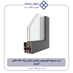 درب و پنجره آلومینیومی لولایی ترمال بریک لنگه مخفی آلستار