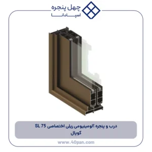 درب و پنجره آلومینیومی ریلی اختصاصی SL 75 کوپال