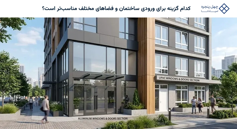 کدام گزینه برای ورودی ساختمان و فضاهای مختلف مناسب‌تر است؟