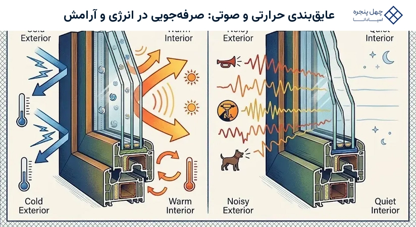 عایق‌بندی حرارتی و صوتی: صرفه‌جویی در انرژی و آرامش