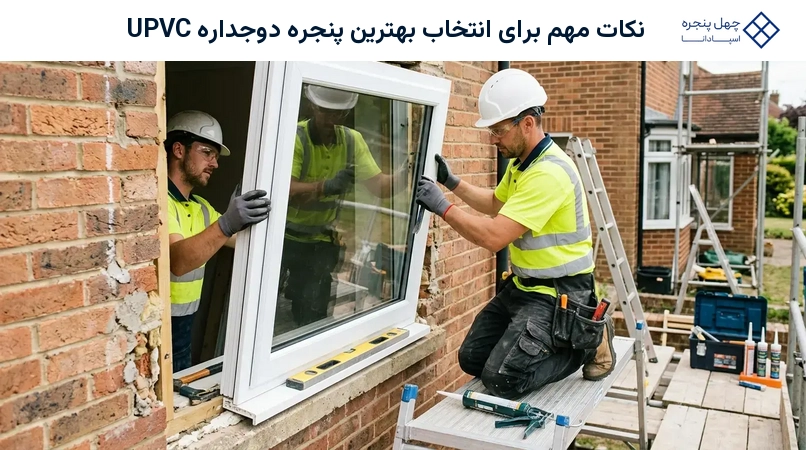 نصب پنجره دوجداره UPVC